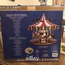 Mr Christmas 2013 Gold Label Anniversary Carousel BRAND NEW NEVER USED