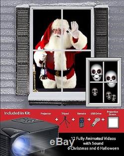 Mr. Christmas 2016 Virtual Holiday Projector Kit #60901 NEW
