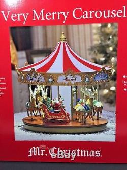 Mr. Christmas 2017 VERY MERRY CAROUSEL 50 SONGS Christmas Holiday Decor NEW