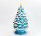 Mr. Christmas 24 Blue Oversized Plug-in Nostalgic Ceramic Christmas Tree