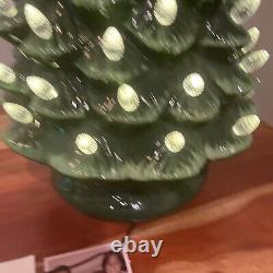 Mr. Christmas 24 Oversized Plug-In Nostalgic Ceramic Tree Green Pre Lit