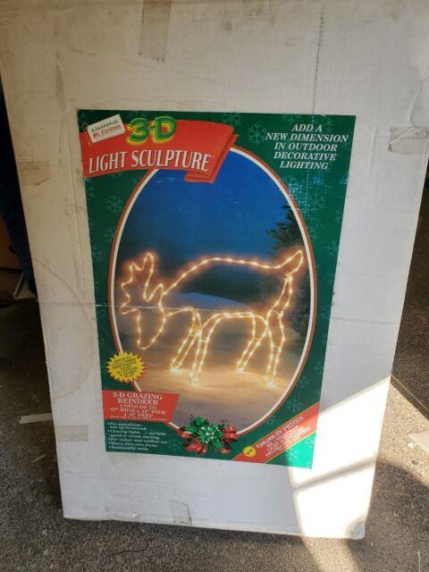 Mr Christmas 3d Light Sculpture Deer 44 X 37 X 16 Yard Decoration