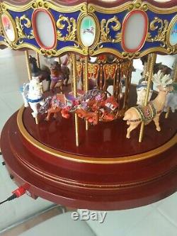 Mr. Christmas 75th Anniversary Gold Label Collection Carousel Rare 2010 Mint