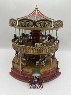 Mr. Christmas Animated Double Decker Carousel Music Light Up Spins 30 Songs +Box Mr. Christmas Animated Double Decker Carousel Music Light Up Spins 30 Songs +Box