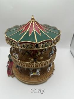 Mr. Christmas Animated Double Decker Carousel Music Light Up Spins 30 Songs +Box Mr. Christmas Animated Double Decker Carousel Music Light Up Spins 30 Songs +Box