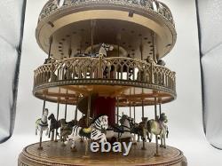 Mr. Christmas Animated Double Decker Carousel Music Light Up Spins 30 Songs +Box Mr. Christmas Animated Double Decker Carousel Music Light Up Spins 30 Songs +Box