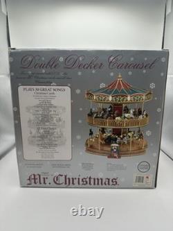 Mr. Christmas Animated Double Decker Carousel Music Light Up Spins 30 Songs +Box Mr. Christmas Animated Double Decker Carousel Music Light Up Spins 30 Songs +Box