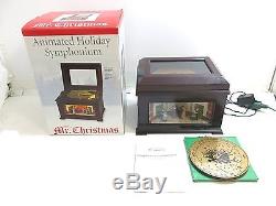 Mr Christmas Animated Holiday Symphonium Wood Music Box With 16 Disks