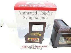 Mr Christmas Animated Holiday Symphonium Wood Music Box With 16 Disks