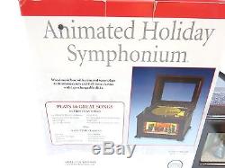 Mr Christmas Animated Holiday Symphonium Wood Music Box With 16 Disks