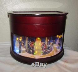 Mr Christmas Animated Music Box Symphony of Bells Ice Skaters WORKS