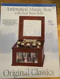 Mr Christmas Animated Music Box with Real Brass Bells Plays 50 Songs