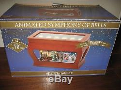 Mr Christmas Animated Symphony Of Bells Moving Train Music 70 Songs Euc Htf