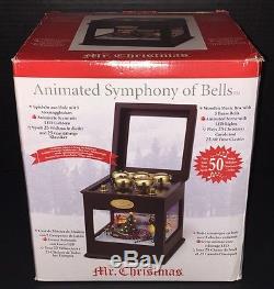 Mr. Christmas Animated Symphony of Bells with Moving Train Plays 50 Songs 2011 CIB