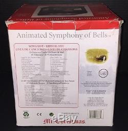 Mr. Christmas Animated Symphony of Bells with Moving Train Plays 50 Songs 2011 CIB