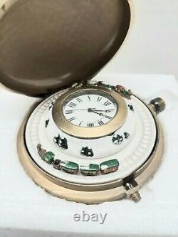 Mr Christmas Animated Train Pocket Watch Clock Musical Railroad Music Box 2005