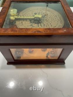 Mr. Christmas Ballroom animated music box with 16 music disk RARE- Tested Works