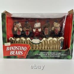 Mr. Christmas Bandstand Bears 5 Animated Teddy Bears Xylophone Chimes VIDEO