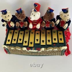 Mr. Christmas Bandstand Bears 5 Animated Teddy Bears Xylophone Chimes VIDEO