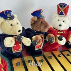 Mr. Christmas Bandstand Bears 5 Animated Teddy Bears Xylophone Chimes VIDEO