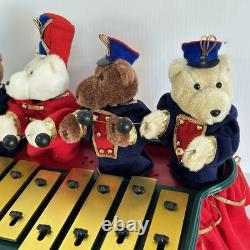 Mr. Christmas Bandstand Bears 5 Animated Teddy Bears Xylophone Chimes VIDEO