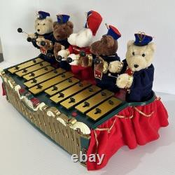 Mr. Christmas Bandstand Bears 5 Animated Teddy Bears Xylophone Chimes VIDEO