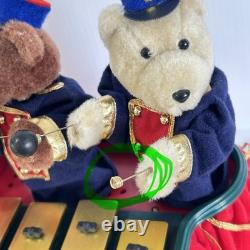 Mr. Christmas Bandstand Bears 5 Animated Teddy Bears Xylophone Chimes VIDEO