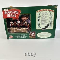 Mr. Christmas Bandstand Bears 5 Animated Teddy Bears Xylophone Chimes VIDEO