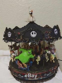 Mr. Christmas Black Halloween Carousel CUSTOM NIGHTMARE BEFORE CHRISTMAS WORKS