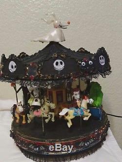 Mr. Christmas Black Halloween Carousel CUSTOM NIGHTMARE BEFORE CHRISTMAS WORKS