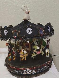 Mr. Christmas Black Halloween Carousel CUSTOM NIGHTMARE BEFORE CHRISTMAS WORKS