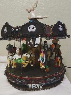 Mr. Christmas Black Halloween Carousel CUSTOM NIGHTMARE BEFORE CHRISTMAS WORKS