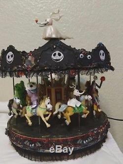 Mr. Christmas Black Halloween Carousel CUSTOM NIGHTMARE BEFORE CHRISTMAS WORKS