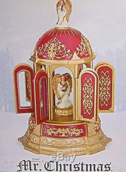 Mr. Christmas Carillon Angel Music Box Gold Label Porcelain RARE New In Box