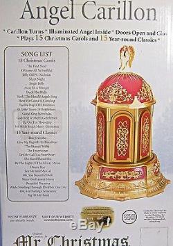 Mr. Christmas Carillon Angel Music Box Gold Label Porcelain RARE New In Box