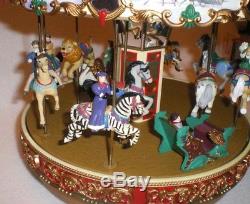 Mr Christmas Carousel Holiday Around Boardwalk Musical 30 Song w BOX
