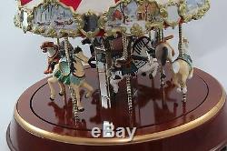 Mr Christmas Carousel Marquee Musical Animated Retired SEE VIDEO
