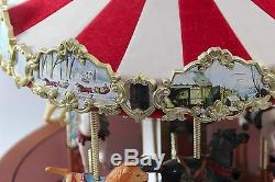 Mr Christmas Carousel Marquee Musical Animated Retired SEE VIDEO