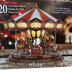 Mr. Christmas-Christmas Deluxe Carousel 20 Christmas Carols LED Light Show