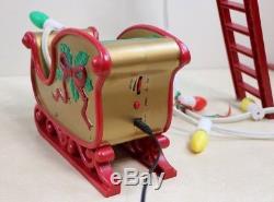 Mr Christmas Collectibles STEPPING MICKEY MOUSE Sleigh & Ladder Plays 12 Carols