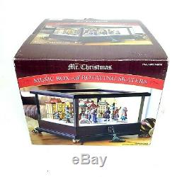 Mr. Christmas Curio Music Box with Moving Skaters Plays 50 Songs 2013 In Box