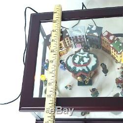 Mr. Christmas Curio Music Box with Moving Skaters Plays 50 Songs 2013 In Box