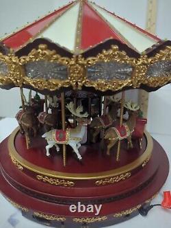 Mr. Christmas Deluxe Carousel Musical Animated Indoor Christmas Decoration 15