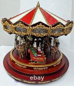 Mr. Christmas Deluxe Carousel Musical Animated Indoor Christmas Decoration 15