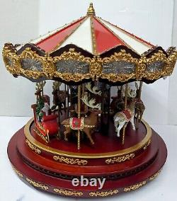 Mr. Christmas Deluxe Carousel Musical Animated Indoor Christmas Decoration 15