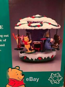 Mr. Christmas Disney A HOLIDAY RIDE Carousel Merry Go Round Works Good Condition