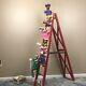 Mr. Christmas Disney Mickey Tree Trimmers Characters On Ladder Vintage Rare