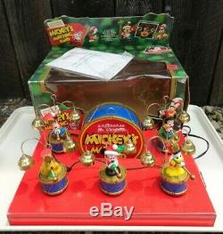 Mr Christmas Disney Mickeys Marching Band Musical Bells NEW in box works 1994