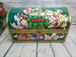 Mr. Christmas Disney Mickeys Musical Toy Chest 35 Carols with Box VIDEO