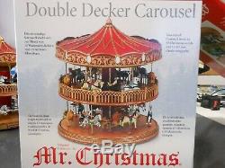 Mr Christmas Double Decker Carosel Working in original Box Excellent Condition